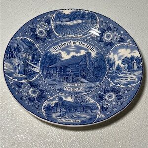 Missouri Souvenir Plate by Enco National, Shepherd of the Hills Plate